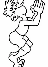 Fisă de colorat cu La mare de colorat p05