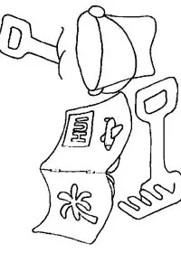 Fisă de colorat cu La mare de colorat p11