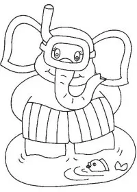 Fisă de colorat cu La mare de colorat p23