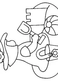 Fisă de colorat cu La mare de colorat p24