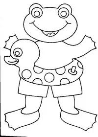 Fisă de colorat cu La mare de colorat p26