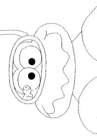 Fisă de colorat cu La mare de colorat p28