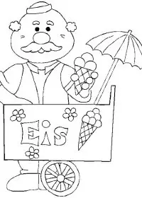 Fisă de colorat cu La mare de colorat p38