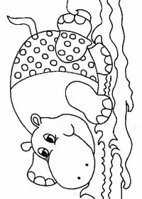 Fisă de colorat cu La mare de colorat p46