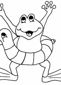 Fisă de colorat cu La mare de colorat p47