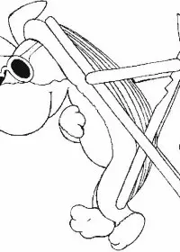 Fisă de colorat cu La mare de colorat p50