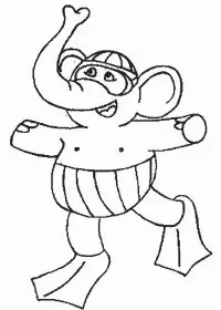 Fisă de colorat cu La mare de colorat p54