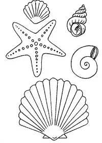 Fisă de colorat cu La mare de colorat p57