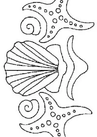 Fisă de colorat cu La mare de colorat p62