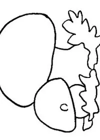 Fisă de colorat cu Legume de colorat p04