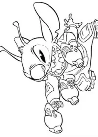 Fisă de colorat cu Lilo si stitch de colorat p13