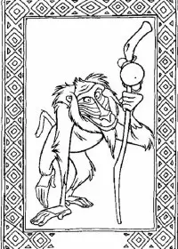 Fisă de colorat cu Lion king de colorat p04