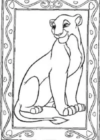 Fisă de colorat cu Lion king de colorat p05