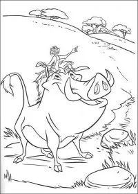 Fisă de colorat cu Lion king de colorat p07