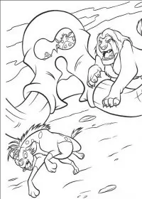 Fisă de colorat cu Lion king de colorat p15
