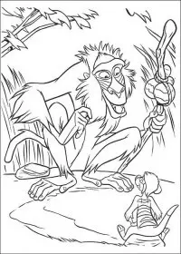 Fisă de colorat cu Lion king de colorat p17