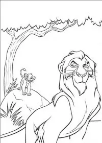 Fisă de colorat cu Lion king de colorat p18