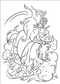 Fisă de colorat cu Lion king de colorat p22