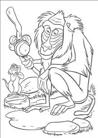 Fisă de colorat cu Lion king de colorat p35