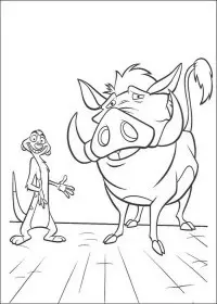 Fisă de colorat cu Lion king de colorat p41
