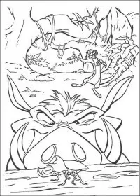 Fisă de colorat cu Lion king de colorat p43