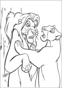 Fisă de colorat cu Lion king de colorat p60