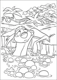 Fisă de colorat cu Lion king de colorat p68