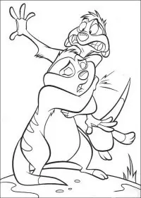 Fisă de colorat cu Lion king de colorat p70