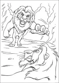 Fisă de colorat cu Lion king de colorat p77