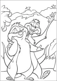 Fisă de colorat cu Lion king de colorat p86