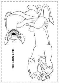 Fisă de colorat cu Lion king de colorat p97
