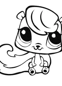Fisă de colorat cu Littlest Pet Shop p10
