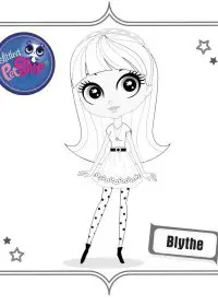 Fisă de colorat cu Littlest Pet Shop p13