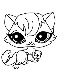 Fisă de colorat cu Littlest Pet Shop p16