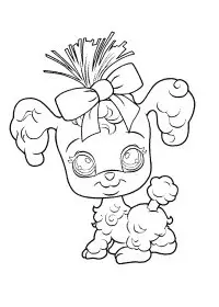 Fisă de colorat cu Littlest Pet Shop p17