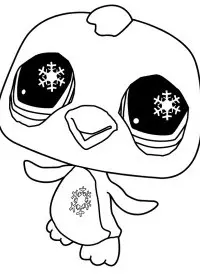 Fisă de colorat cu Littlest Pet Shop p20