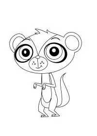 Fisă de colorat cu Littlest Pet Shop p24