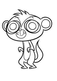 Fisă de colorat cu Littlest Pet Shop p28