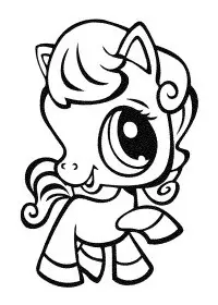 Fisă de colorat cu Littlest Pet Shop p31