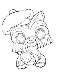 Fisă de colorat cu Littlest Pet Shop p33