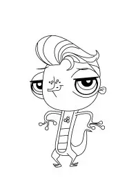 Fisă de colorat cu Littlest Pet Shop p37