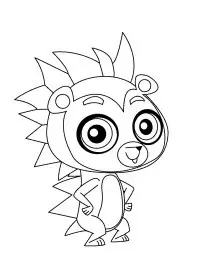 Fisă de colorat cu Littlest Pet Shop p38