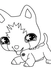 Fisă de colorat cu Littlest Pet Shop p40