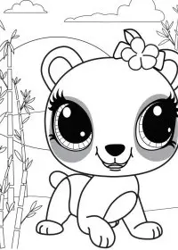 Fisă de colorat cu Littlest Pet Shop p41