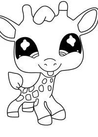 Fisă de colorat cu Littlest Pet Shop p46