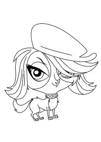 Fisă de colorat cu Littlest Pet Shop p47