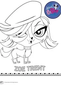 Fisă de colorat cu Littlest Pet Shop p49