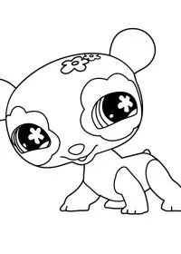 Fisă de colorat cu Littlest Pet Shop p5