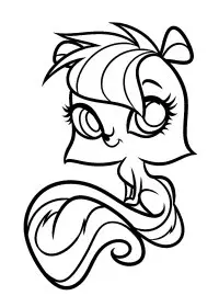 Fisă de colorat cu Littlest Pet Shop p53