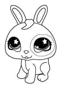 Fisă de colorat cu Littlest Pet Shop p55